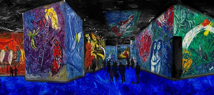 Une immersion sensorielle dans l’œuvre de Marc Chagall aux Baux-de-Provence