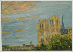 Notre-Dame d’or, ou coucher de soleil sur Notre-Dame, 1986.